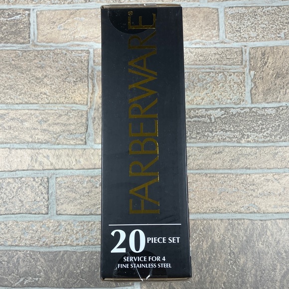 NEW Farberware Fine Stainless Steel Flatware 20 Piece Set - Picture 4 of 7